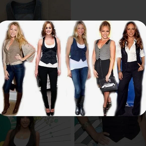 Vintage Daytrip Y2K Plaid Waistcoat - Picture 4 of 11